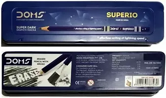 DOMS Superio Non-Toxic Super Dark Graphite Pencils | Tumbler Pack (22 PCS) Pencil  (Multicolor)-thumb4