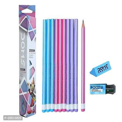 Doms Zoom Ultimate Dark Triangle Pencils (Pack of 10 x 10 Set) (Model Number: DM3440P10)