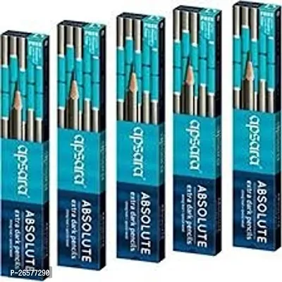 Apsara Absolute Premium Pencils (Pack Of 50Pc.),Black
