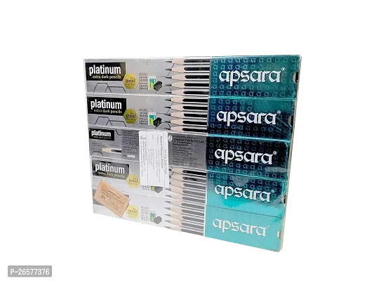 Apsara Platinum Extra Dark Pencils Pack of - 5-thumb2