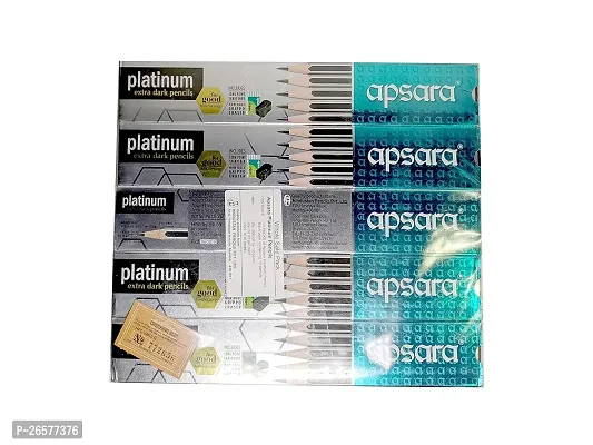 Apsara Platinum Extra Dark Pencils Pack of - 5-thumb3
