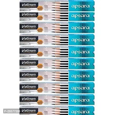 Apsara Platinum Extra Dark Pencils (10 X 10 Unit Box