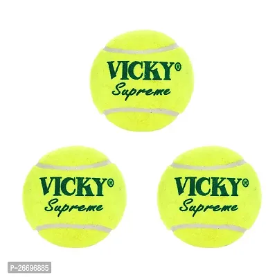 Vicky Supreme Tennis/Cricket Ball, Pack of 3-thumb0