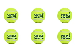 Vicky Supreme Tennis/Cricket Ball, Pack of 6-thumb2