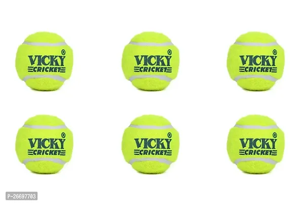 Vicky Supreme Tennis/Cricket Ball, Pack of 6-thumb3