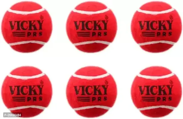Vicky Supreme Tennis/Cricket Ball, Pack of 6-thumb0