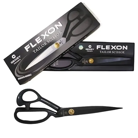 Appu Kids Flexon Tailoring Scissors for cloth cutting big, professional carbon stainless steel tailor scissor for fabric sewing, best multipurpose scissor for Office,Women,Machine (10 INCH)