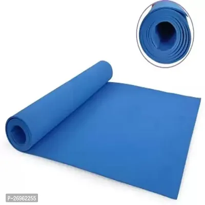 Yoga Mat for Women and Men Fitness(SIZE-4mm) Thick  Large Excercise Mat for Workout Yoga Fitness Anti Tear Anti Slip(Color-BLUE)-thumb2