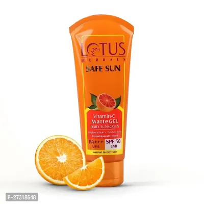 Lotus Herbals Safe Sun Vitamin C Matte Gel Daily Sunscreen SPF 50g-thumb0