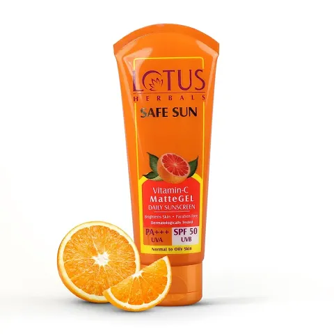 Lotus Herbals Safe Sun Vitamin C Matte Gel Daily Sunscreen SPF 50g