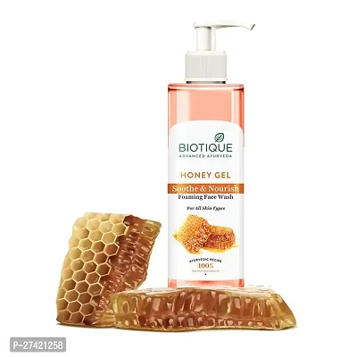 Biotique Honey Gel Soothe  Nourish Foaming Face wash | Soap Free Formula | Reduce Dryness | 100% Botanical Extracts | Suitable for All Skin Types | 200ml Visit the Biotique Store-thumb0