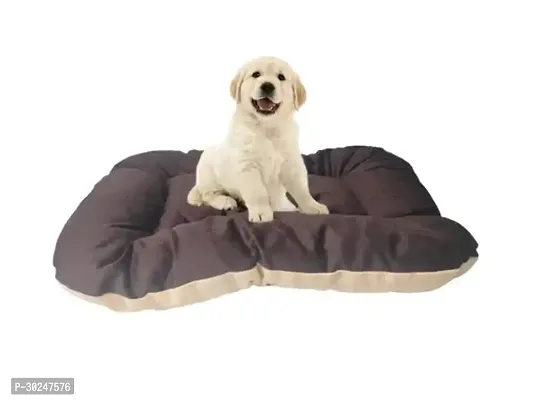 Furry Smile Luxury Soft Indoor and Outdoor Mattress  Cushion  Pillow  Gaddi  Takiya For Dog And Cat Brown Cream XXXL Size