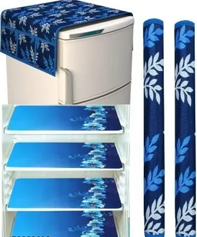 Fridge Cover, Handle Cover and Mats Combo