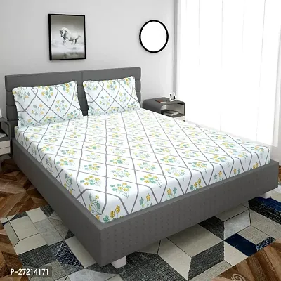 Classic Cotton Printed Bedsheet with Pillow Covers