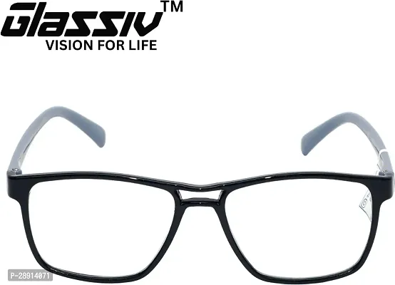 GLASSIV Full Rim +1.50 Square Reading Glasses 50 mm