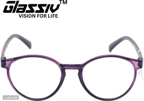 GLASSIV Full Rim +1.75 Round Reading Glasses 50 mm-thumb0