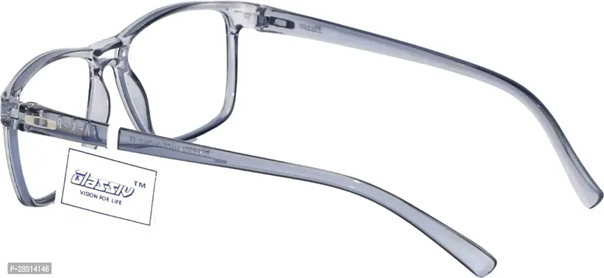 GLASSIV Full Rim +4.00 Square Reading Glasses 50 mm