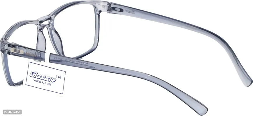 GLASSIV Full Rim +3.50 Square Reading Glasses 50 mm