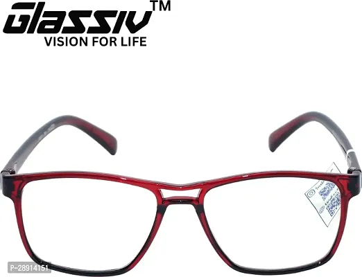 GLASSIV Full Rim +1.50 Square Reading Glasses 50 mm