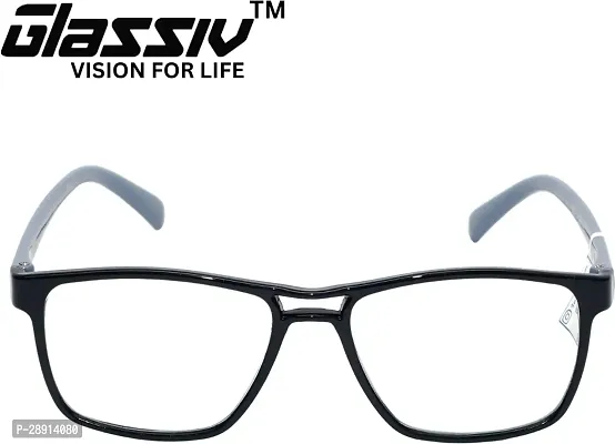 GLASSIV Full Rim +1.75 Square Reading Glasses 50 mm