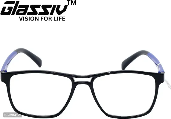 GLASSIV Full Rim +2.50 Square Reading Glasses 50 mm