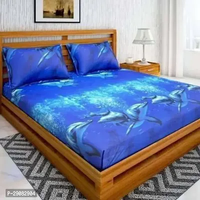 Classic Microfiber Printed Bedsheet with Pillow Covers