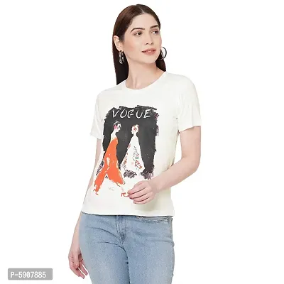 Women's Regular Printed T-Shirt-thumb0