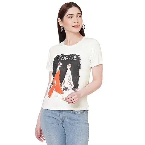 Women's Regular Printed T-Shirt