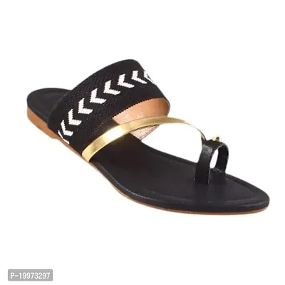 Elegant Black PU Sandals For Women