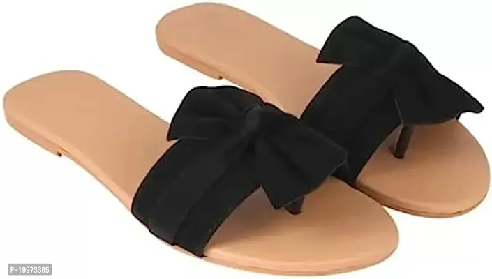 Elegant Black PU Sandals For Women-thumb0