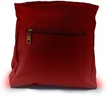 Stylish Red Artificial Leather Self Pattern Sling Bags For Women-thumb1