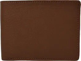 Designer Tan Artificial Leather Solid Card Holder For Men-thumb3