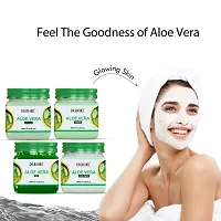 Dr Rashel Natural Aloevera Facial kit Suitable For all Ages , unisex Pack of 4 Contains cream, gel, scrub  facepack in it Helps in moisturizing face and body(Suitable For all skin type)-thumb1