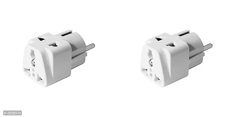 On version Plug Europe Type Schuko Plug To Universal Socket And 2 Pin Socket Pack Of 2-thumb0