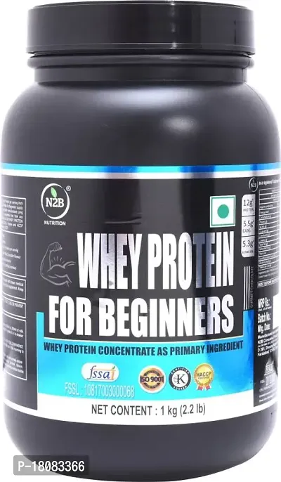 N2B Whey Protein/mass gainer/muscles gainer for Beginners 1kg Whey Protein (1 kg, Chocolate)