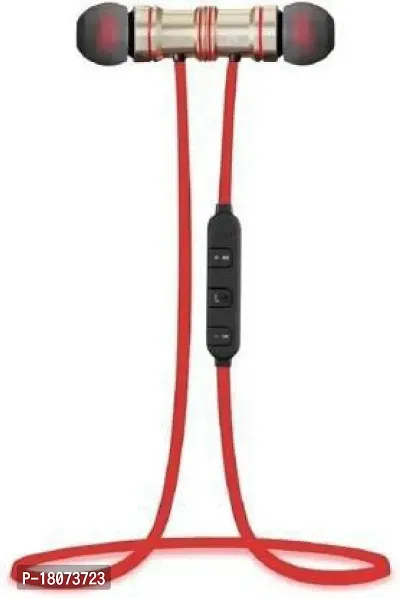 Stylish Red Bluetooth Wireless In-ear Headsets-thumb0