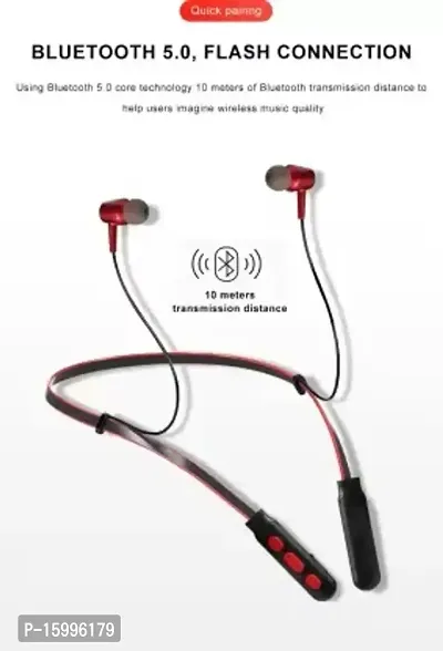 B11 Neckband Bluetooth Headphones Up to 8 Hrs Battery Backup Wireless Bluetooth Headset  (multicolour, In the Ear)-thumb0
