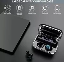 M10 TWS Bluetooth Earbuds Wireless Earbuds Bluetooth Headset with Power bank Bluetooth Headset  (Black, In the Ear)-thumb3