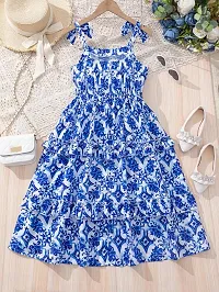 Beautiful Cotton Printed Frock For Girl-thumb3