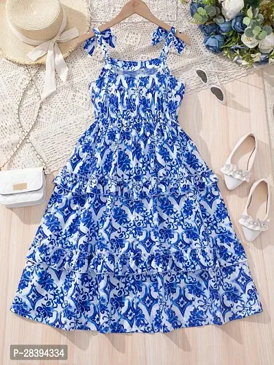 Beautiful Cotton Printed Frock For Girl-thumb4