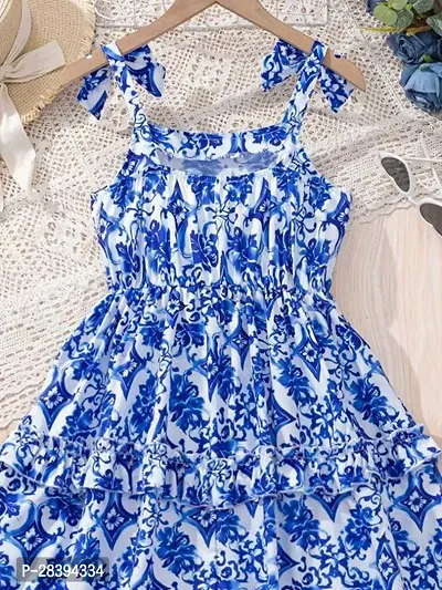 Beautiful Cotton Printed Frock For Girl-thumb2