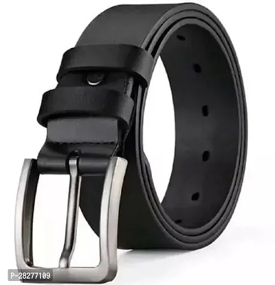 Classic Leather Solid Belt for Men-thumb0