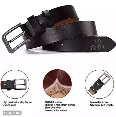 Classic Leather Solid Belt for Men-thumb5