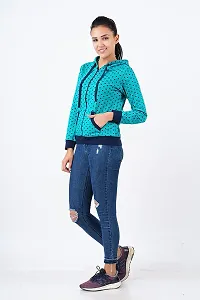 LAYA Women's Cotton Hooded Sweatshirt - (TYRA)-thumb3