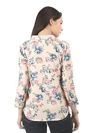 LAYA Women's Regular Fit Floral Printed Top - (7H-BTUO-ZS01_Pink_M)-thumb1