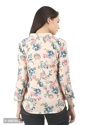 LAYA Women's Regular Fit Floral Printed Top - (7H-BTUO-ZS01_Pink_M)-thumb2