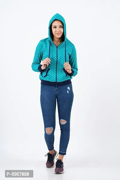 LAYA Women's Cotton Hooded Sweatshirt - (TYRA)-thumb3