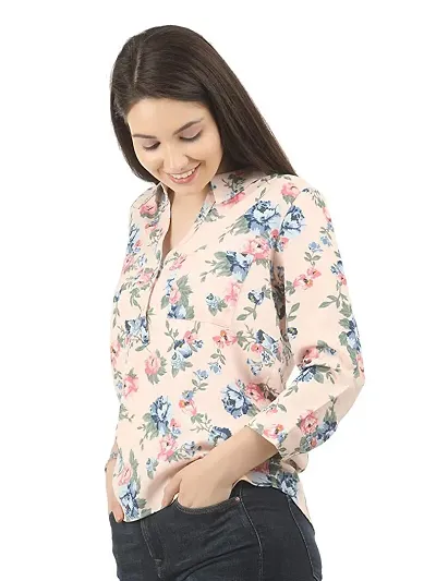 LAYA Women's Regular Fit Floral Printed Top - (7H-BTUO-ZS01)