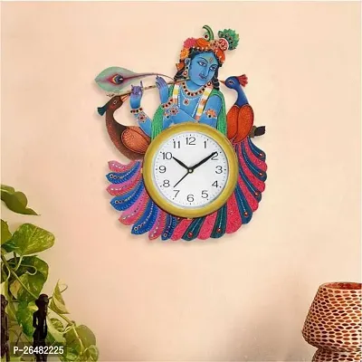 Stylish Multicoloured Plastic Analog Wall Clock