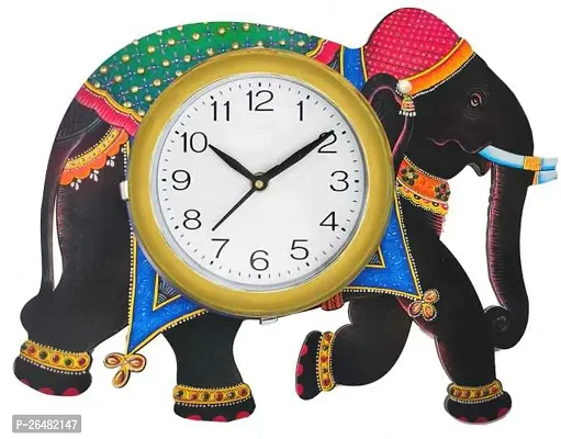 Stylish Multicoloured Plastic Analog Wall Clock-thumb0